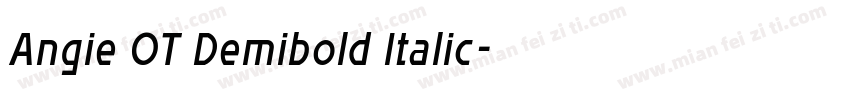 Angie OT Demibold Italic字体转换